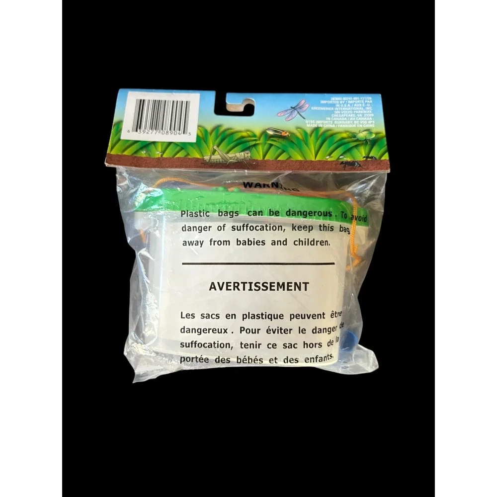 Backyard Travels Bug Catching Kit 3 Piece Kids Net Bug Holder Tweezers New